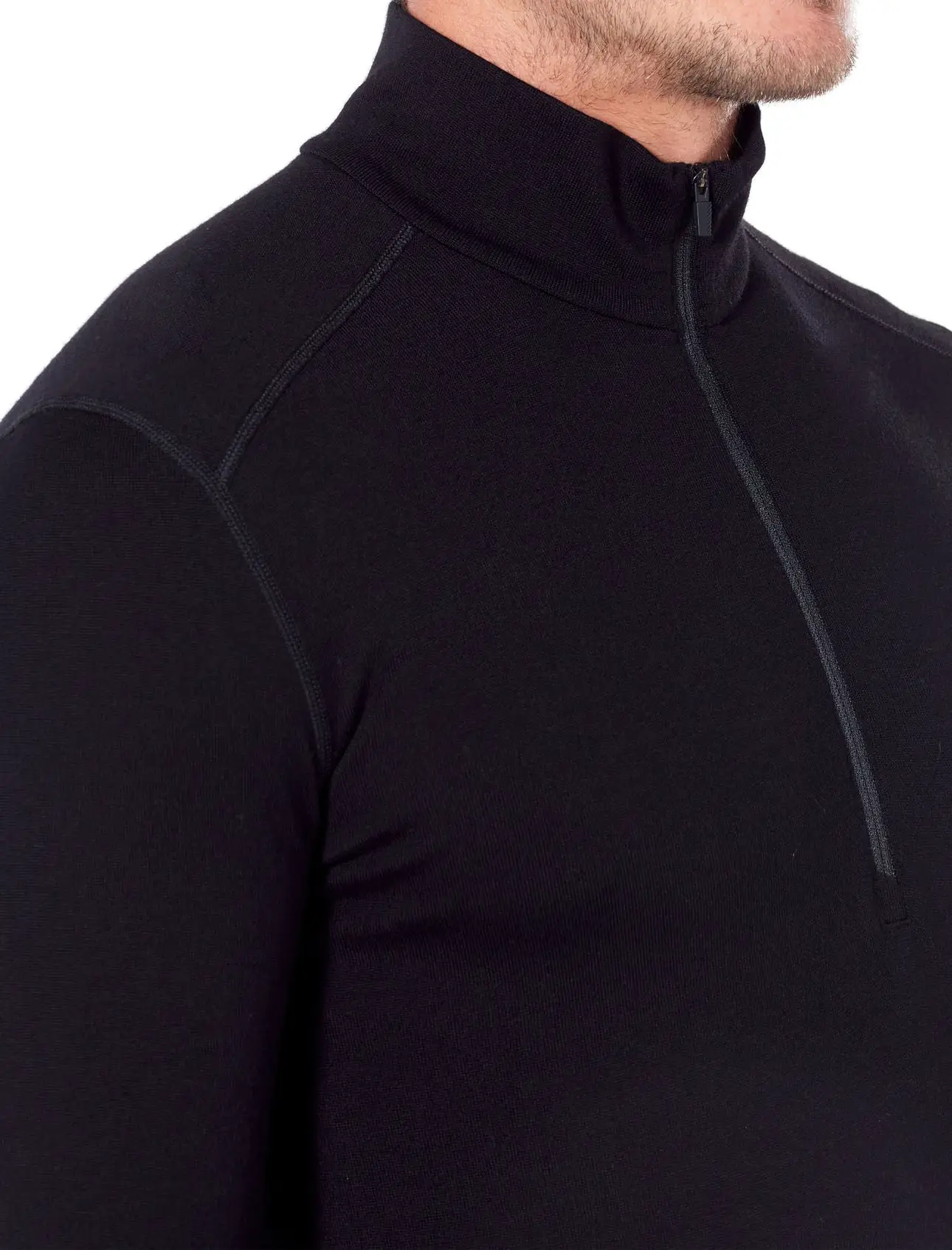 Icebreaker 260 Tech Long Sleeve Half Zip (Men's) - Black - Image 3