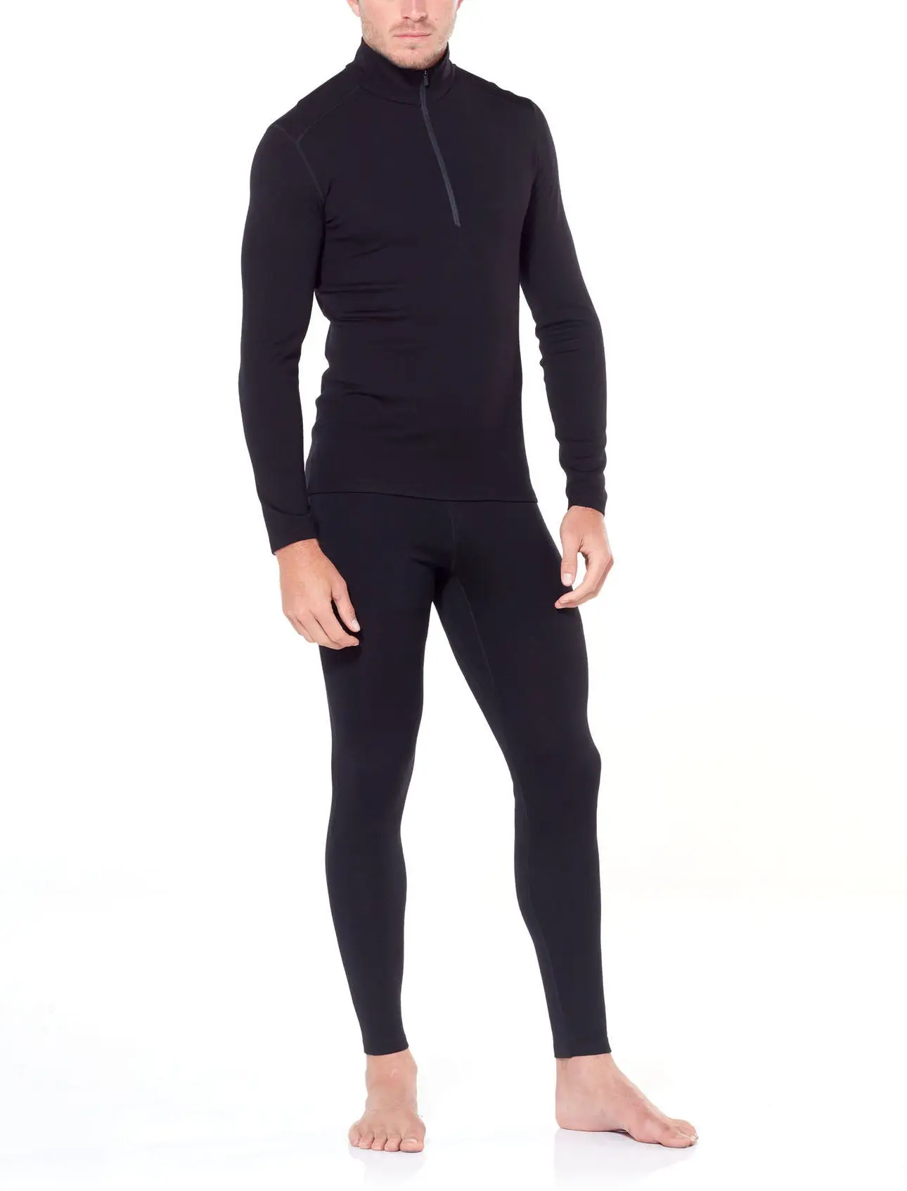 Icebreaker 260 Tech Long Sleeve Half Zip (Men's) - Black - Image 5
