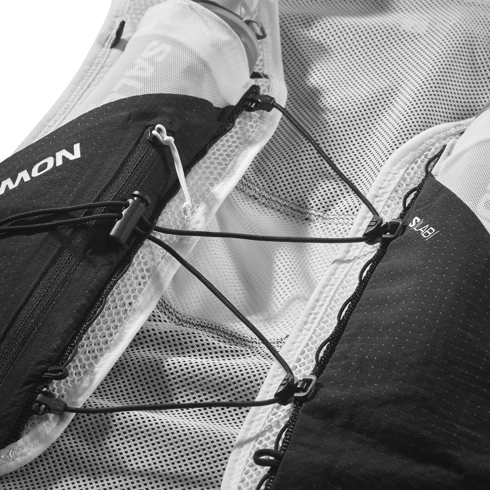 Salomon S/LAB Pulsar 3 With Flasks Vest Backpack (Unisex) - Black White - Image 10