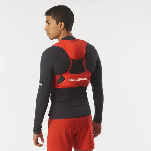 Salomon S/LAB Pulsar 3 With Flasks Vest Backpack (Unisex) - Black White - Image 13