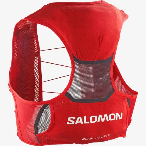 Salomon S/LAB Pulsar 3 With Flasks Vest Backpack (Unisex) - Black White - Image 15