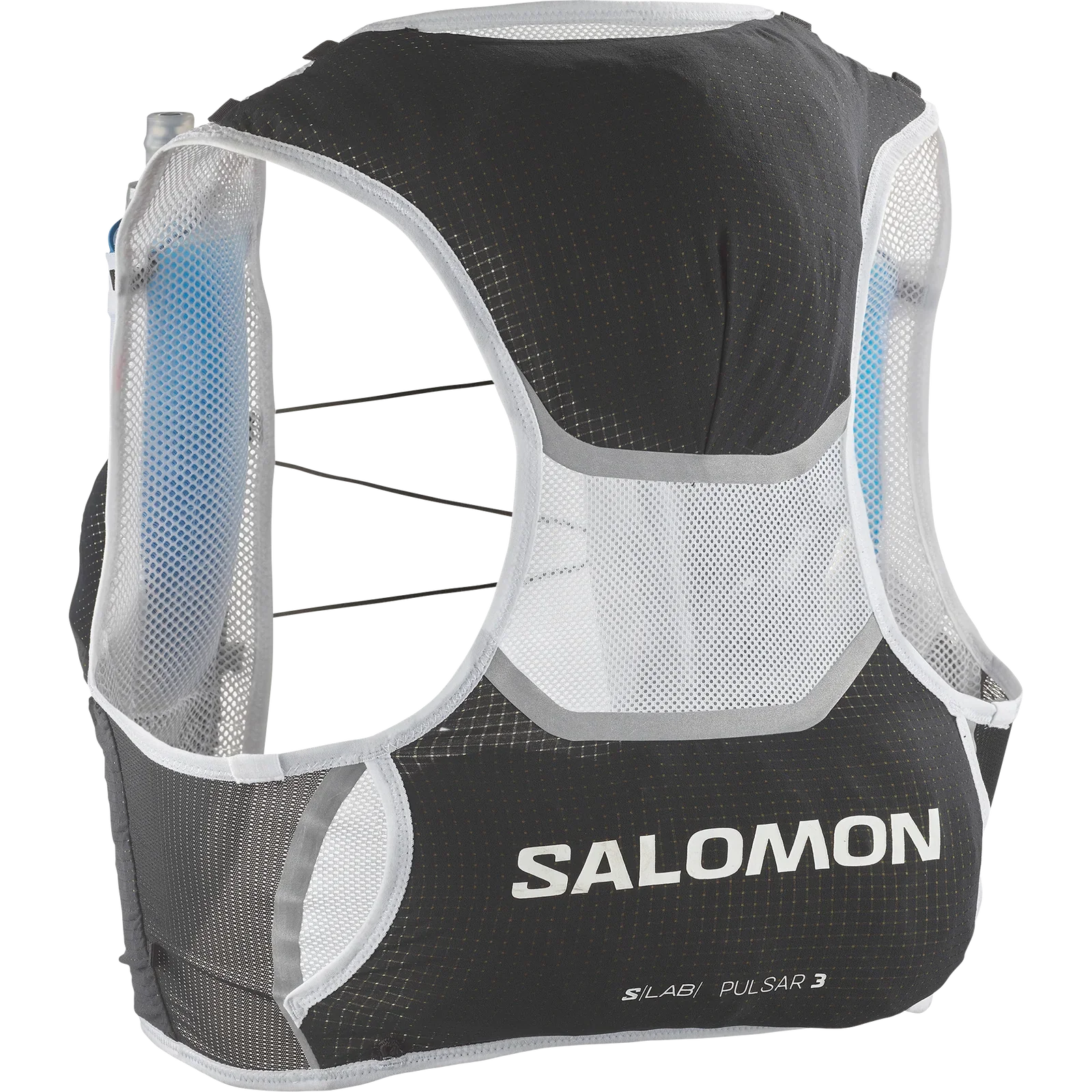 Salomon S/LAB Pulsar 3 With Flasks Vest Backpack (Unisex) - Black White - Image 7